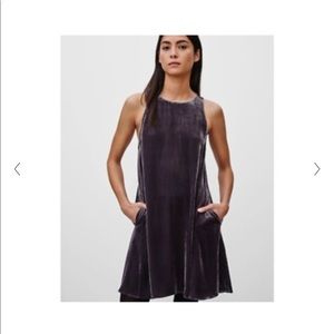 Aritzia Wilfred Velvet Trompette Dress S